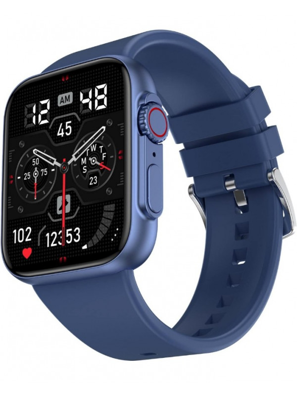 Fire-Boltt Gladiator 1.96" Biggest Display Smart Watch with Bluetooth Calling, Voice Assistant &123 Sports Modes, 8 Unique UI Interactions, SpO2, 24/7 Heart Rate Tracking (Blue)